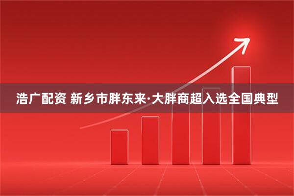 浩广配资 新乡市胖东来·大胖商超入选全国典型